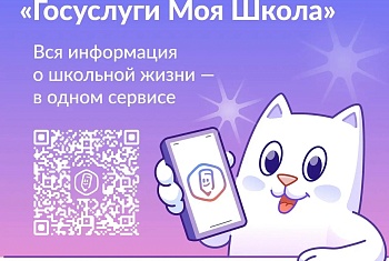 Установите приложение "Госуслуги Моя Школа"